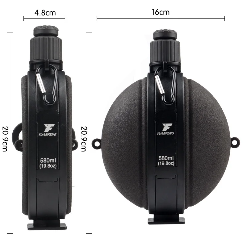 580 мл Складная Военная бутылка для воды новый дизайн силиконовый чайник столовая
