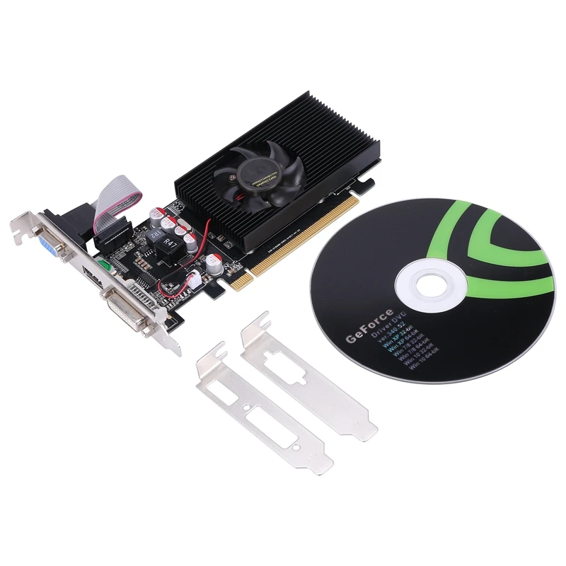 

GT210 1G D2 64BIT Image Card, Dual-Screen Bright Image Card Supports Large and Small Chassis/All-In-One/Desktop