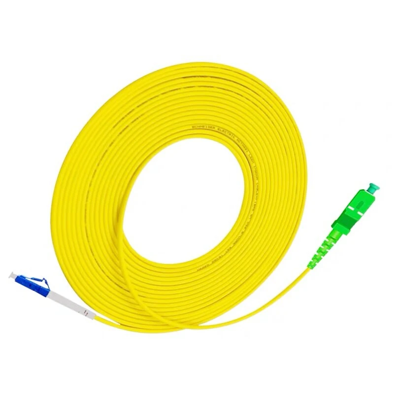 Волоконно-оптический кабель для соединения SC APC to LC UPC Simplex 2 0 мм PVC одномодовый