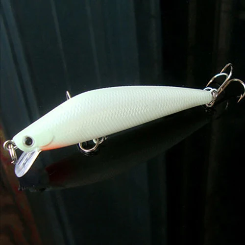 1 шт. Рыболовная Приманка Minnow 3D ночная рыбалка приманка воблер крючки станок и бас