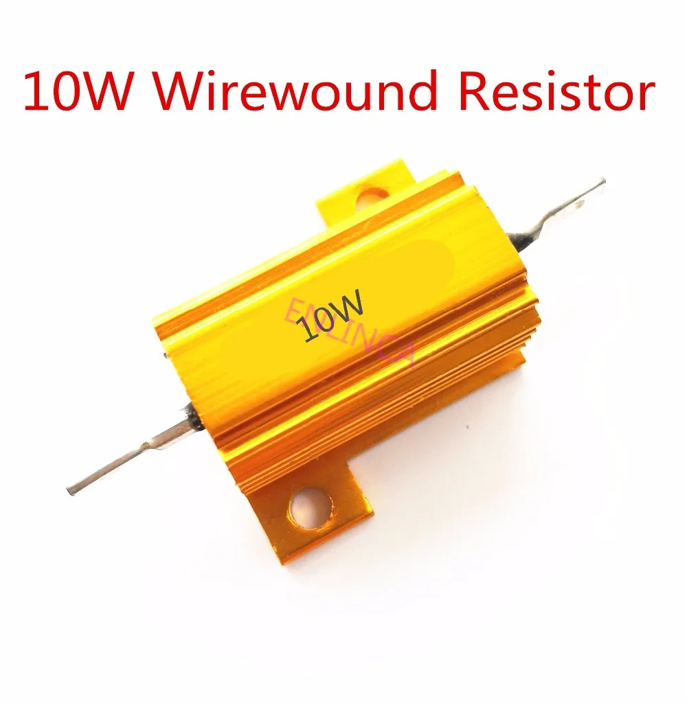 

10W 12 15 18 20 22 27 30 ohm 12R 15R 18R 20R 22R 27R 30R Wirewound Aluminum Power Metal Shell Case Resistor 5%