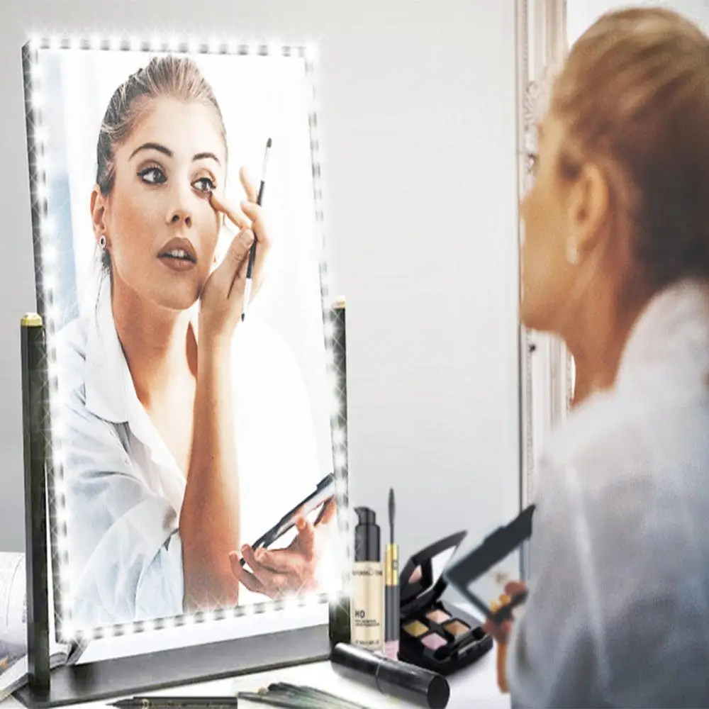 Регулируемая светодиодная лампа для зеркала макияжа прямоугольное освещение