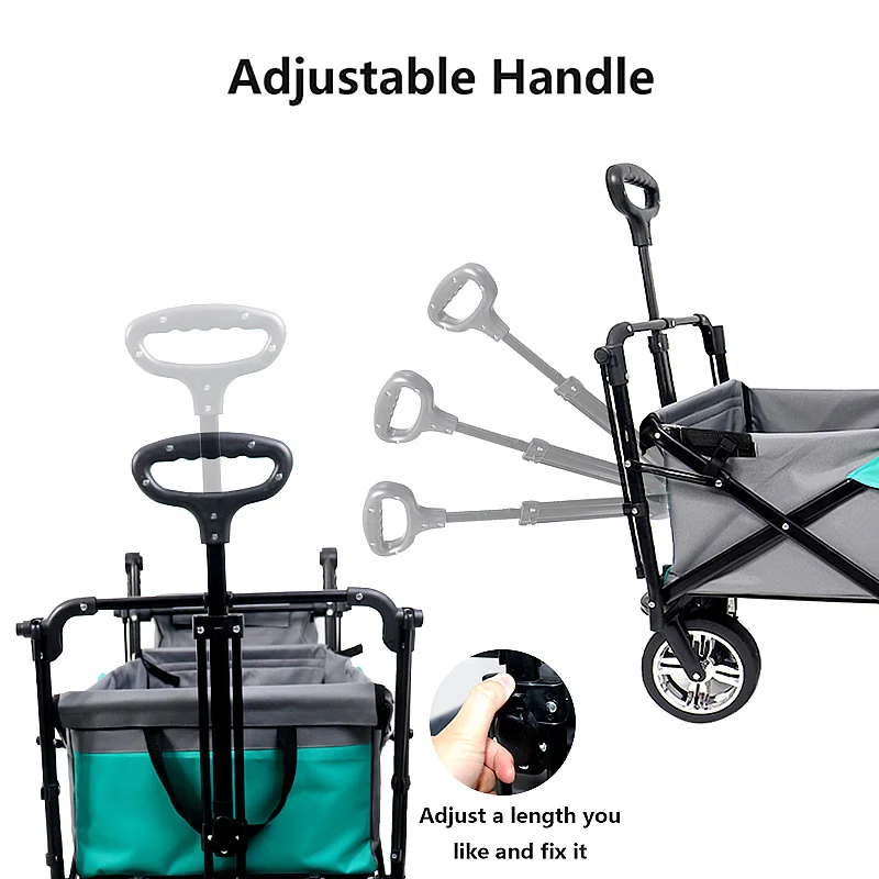 Складная ручная тележка уличная складная для транспортировки с телескопической
