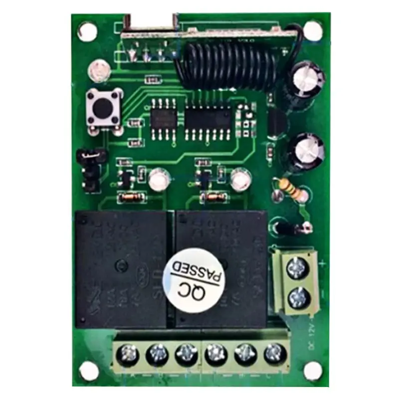 Беспроводной пульт дистанционного управления и DC 12V 2CH RF 433Mhz Rleay приемник модуль