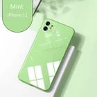 Чехол для iPhone 11, 12 Pro Max, XR, X, XS Max, SE 2020, 8, 7, 6s Plus, из закаленного стекла, устойчивый к царапинам, мягкая рамка