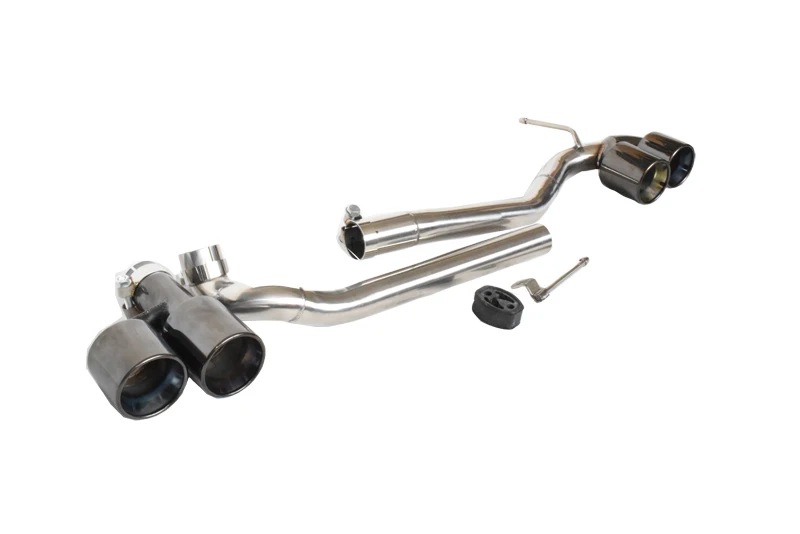 Выхлопная труба черного цвета из титана и нержавеющей стали для BMW F10 F18 520 523 525 528 530