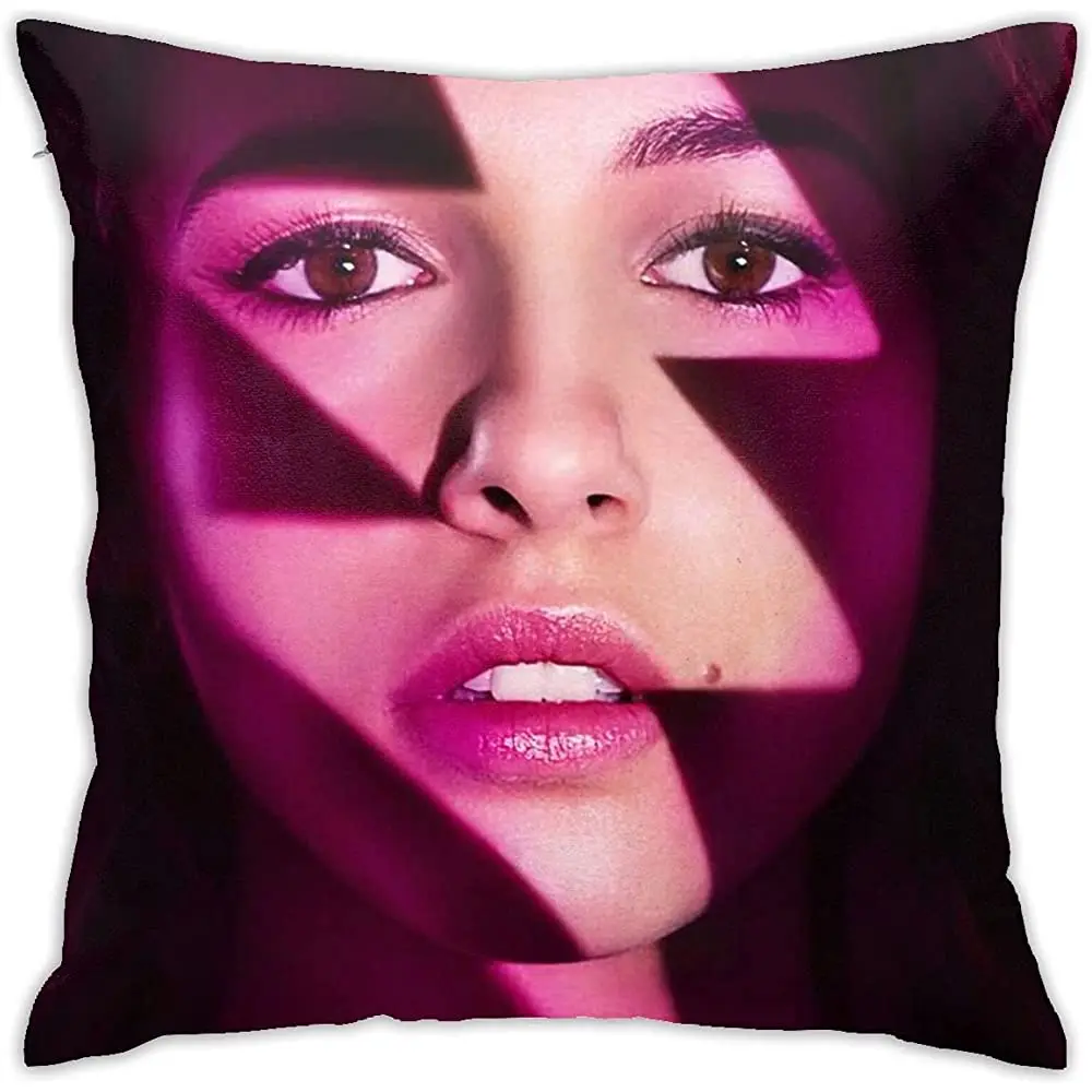 

Faroutx Naomi Scott Pillow Covers Double Sided Printing Pillow Cases Dorm Decor for Living Room Bedroom 45x45cm(18x18 inch)