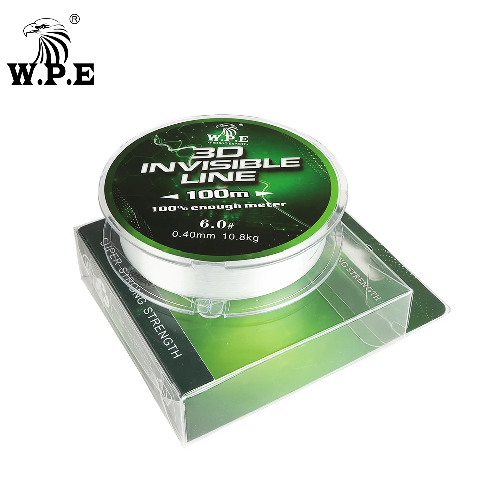 Брендовая нейлоновая леска W.P.E 100 м/150 м/300 м/500 м 0 23 мм-0 60 мм прочная