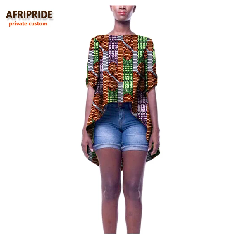 19 Осенняя африканская женская одежда AFRIPRIDE индивидуальное Свободное пальто для женщин размера плюс чистый батик хлопок Повседневный стиль A722415 - Цвет: 72J