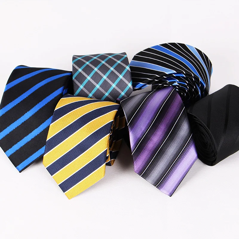 

linbaiway 7.5cm Neck Ties for Men Polyester Necktie for Wedding Business Suits Skinny Tie Men Necktie gravatas Custom Logo
