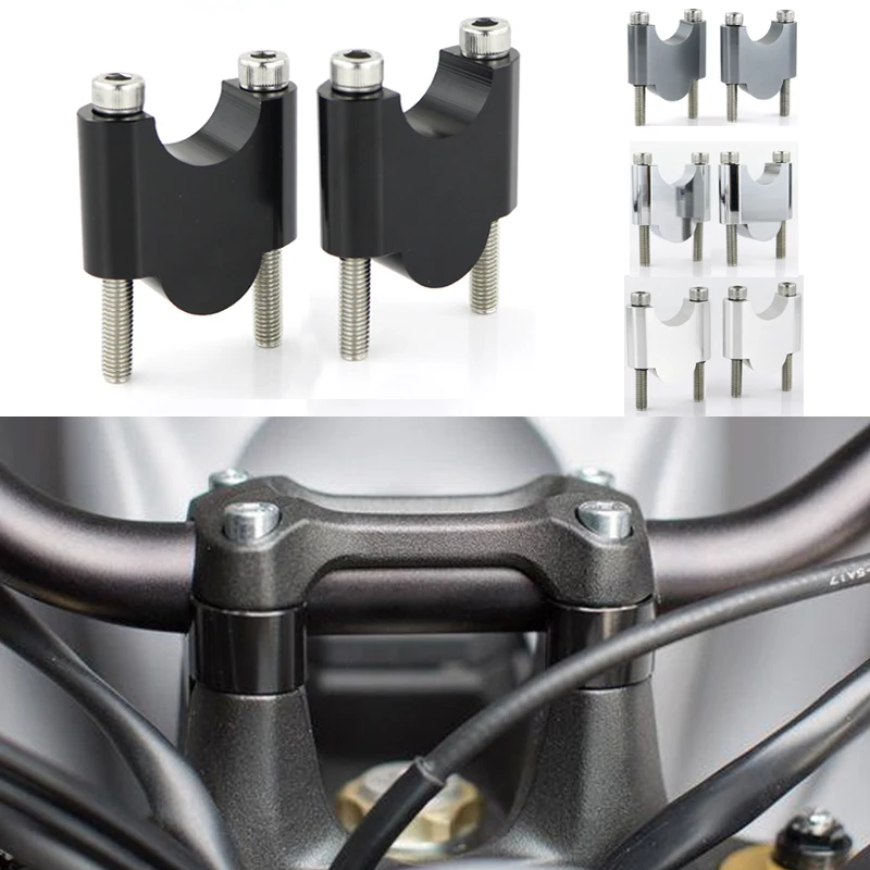 

Fit For Moto Guzzi V7 2014-2019 Motorcycle CNC Billet Aluminum 7/8" 22mm Handle Bar Handlebar Fat Bar Risers Mounting Riser