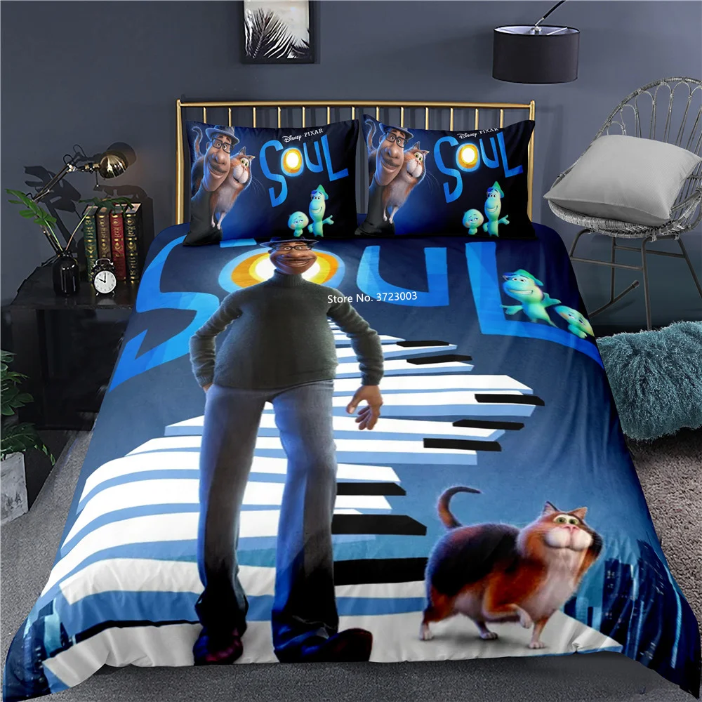 

Комплект постельного белья с 3D популярным анимационным рисунком, креативный пододеяльник и наволочка разных размеров для взрослых и детей,...