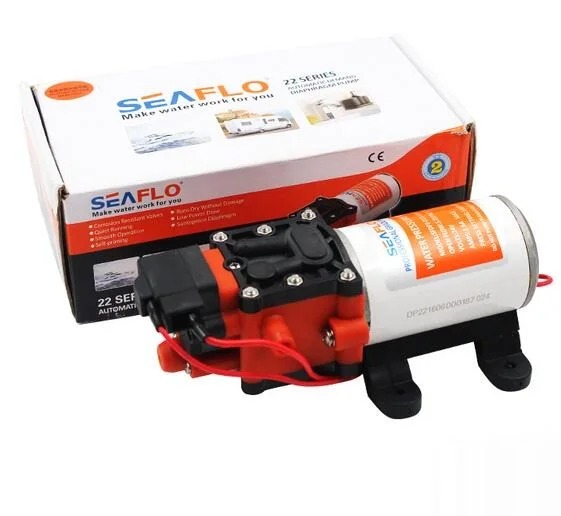 

SEAFLO 22 Series 1.3GPM 60PSI Automatic Marine Diaphragm Pump 12V 24V Self Priming for Boat Marine RV Caravan