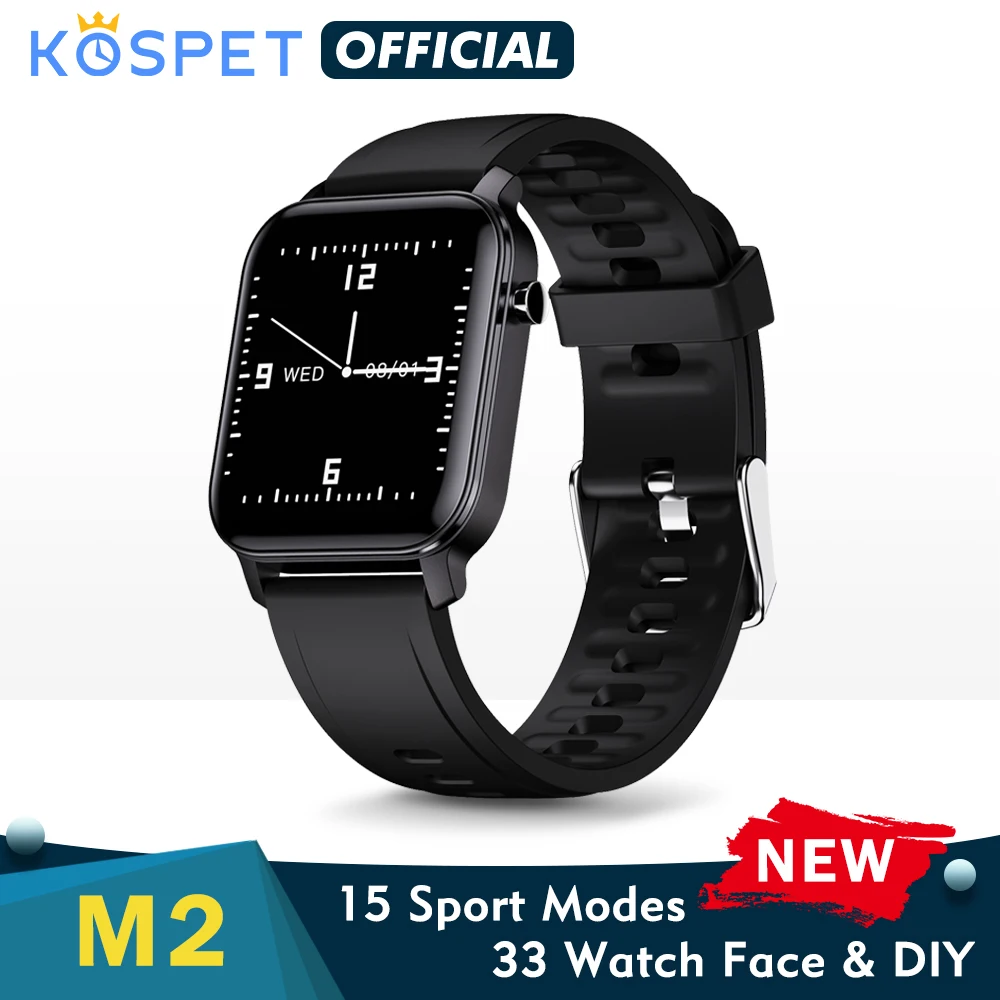 Smartwatch 2020 мужские часы KOSPET M2 женские для мужчин IP68 Водонепроницаемые Модные Смарт