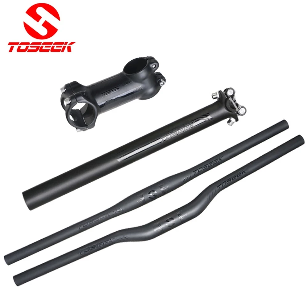 Суперлегкий руль из углеродного волокна TOSEEK 3K для горного велосипеда матовая
