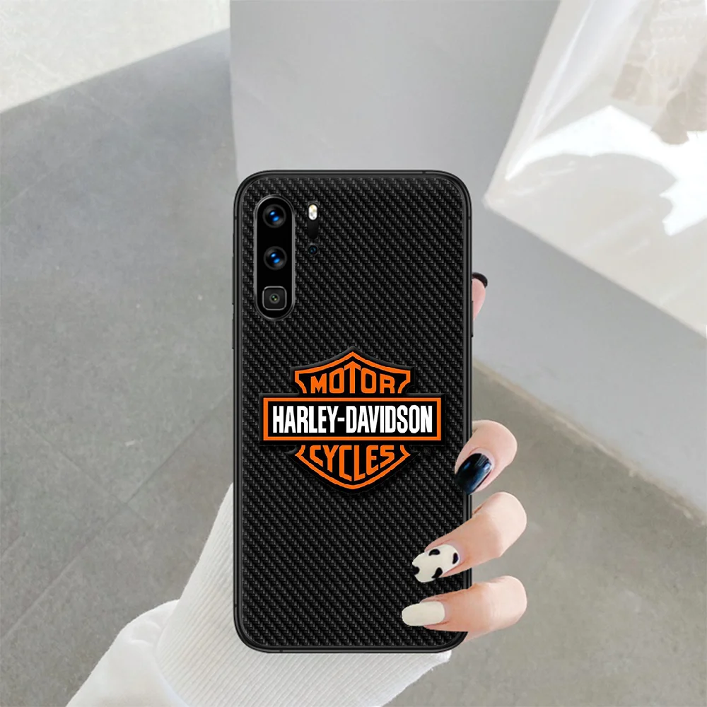 

Harley Davidson Motorcycle Brand Phone Case For Huawei P Mate Smart 10 20 30 40 Lite Z 2019 Pro black Bumper Fashion Hoesjes