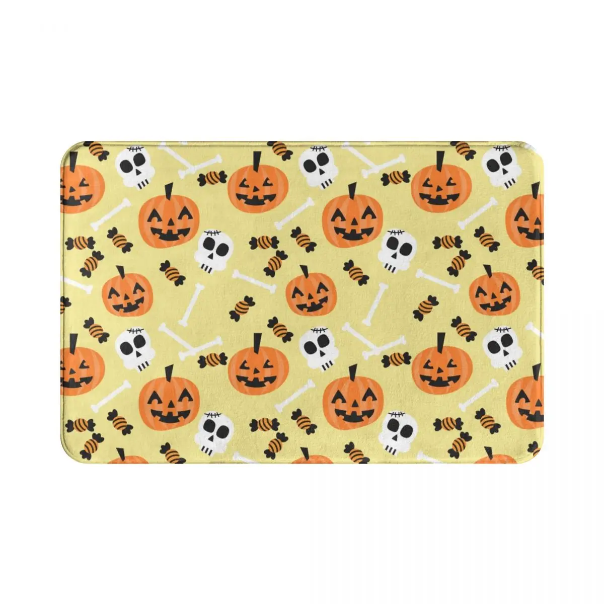 

40cmX60cm Halloween Pumpkin absorbent non-slip door mat bath mat floor mat