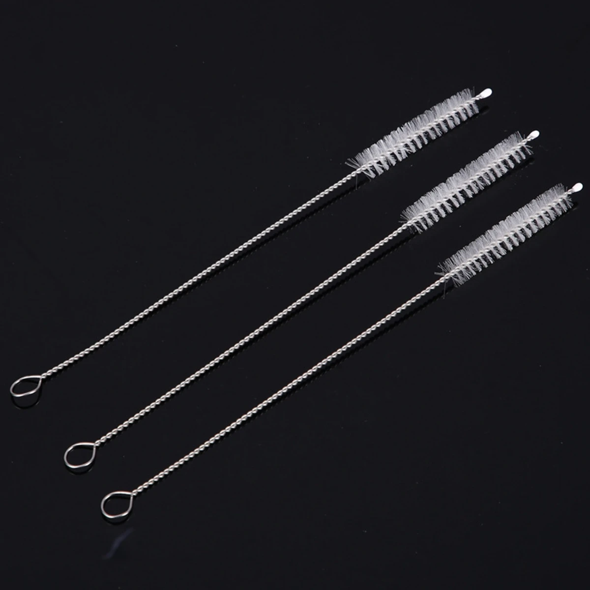 10Pcs Drinking Straw Cleaning Brush Kit Tube Pipe Cleaner Nylon Stainless Steel Long Handle Brushes for Straws | Дом и сад