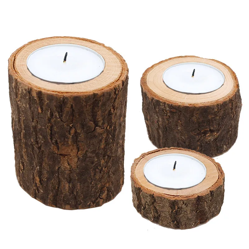

Wooden Candlestick Candle Holder Round Candle Holder Table Desktop Decoration Plant Decoracao Para Casa Home Decoration BS50CH