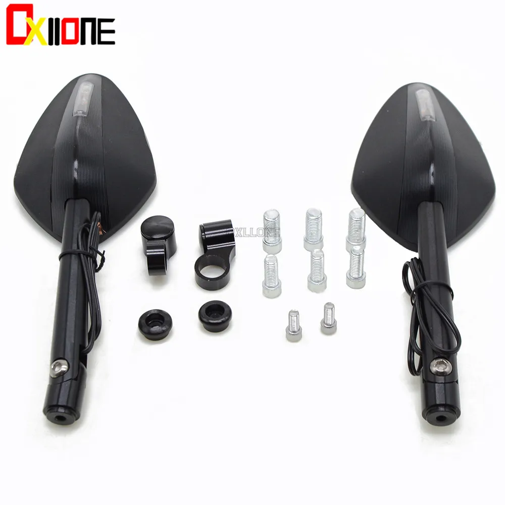 Часть для мотокросса универсальные черные боковые зеркала заднего вида
