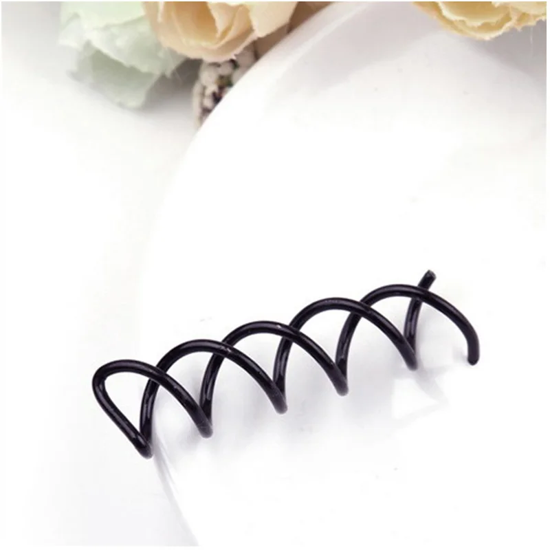 10 шт./лот новые черные шпильки с винтом заколка для волос аксессуары