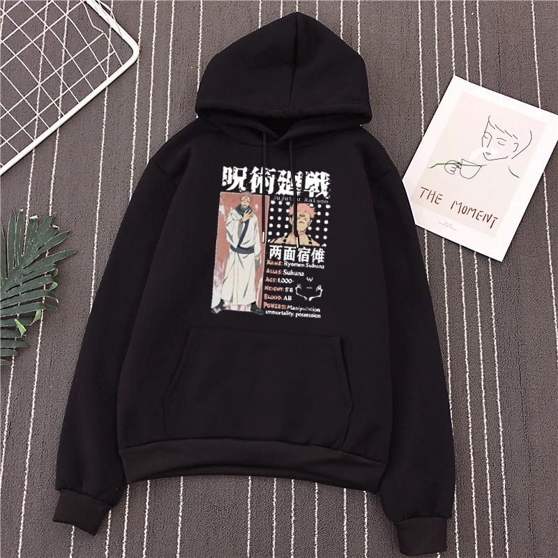 

Jujutsu Kaisen Anime print sweatshirt women Cool Unisex Fashion all-match hoodie Ryomen Sukuna Japanese street student hoodies