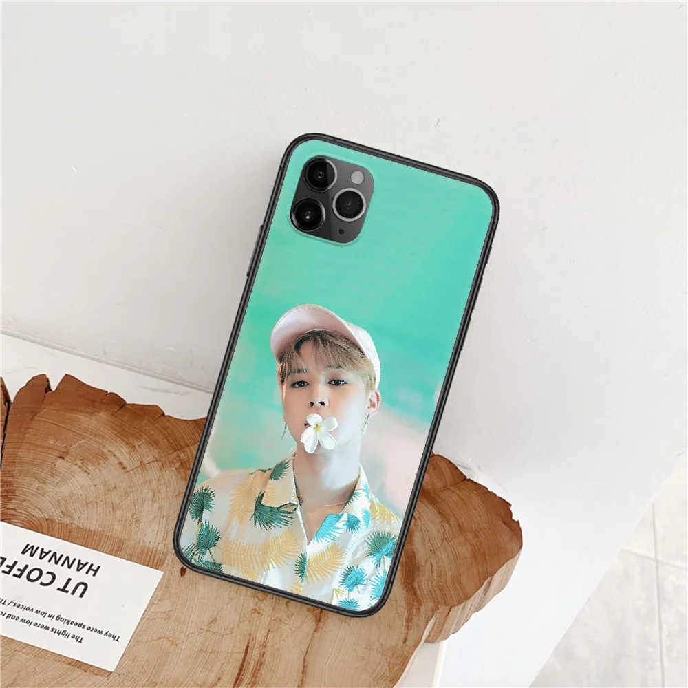 

Bangtan Boys JiMin Phone Case For iPhone 4 4s 5 5S SE 5C 6 6S 7 8 Plus X XS XR 11 12 Mini Pro Max 2020 black Funda Trend Prime
