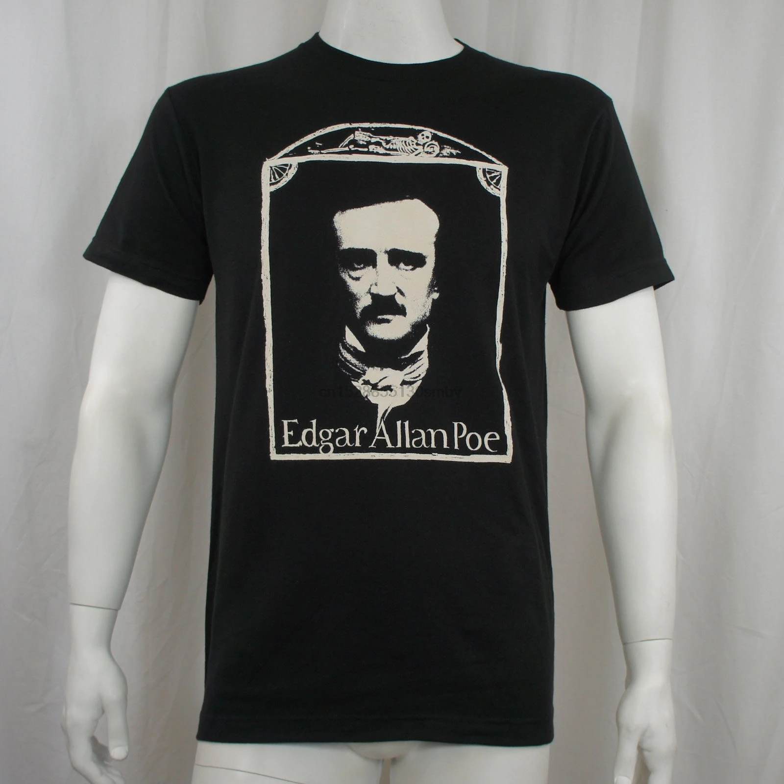 EDGAR ALLAN POE писатель в коробке рамке фото портрет футболка s m l xl XXL Новая летняя с