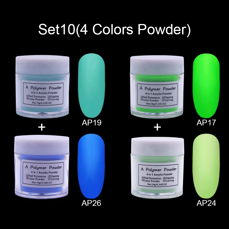 Ламемория акриловый порошок Пыль УФ Дизайн 3D Советы украшения Маникюр дизайн