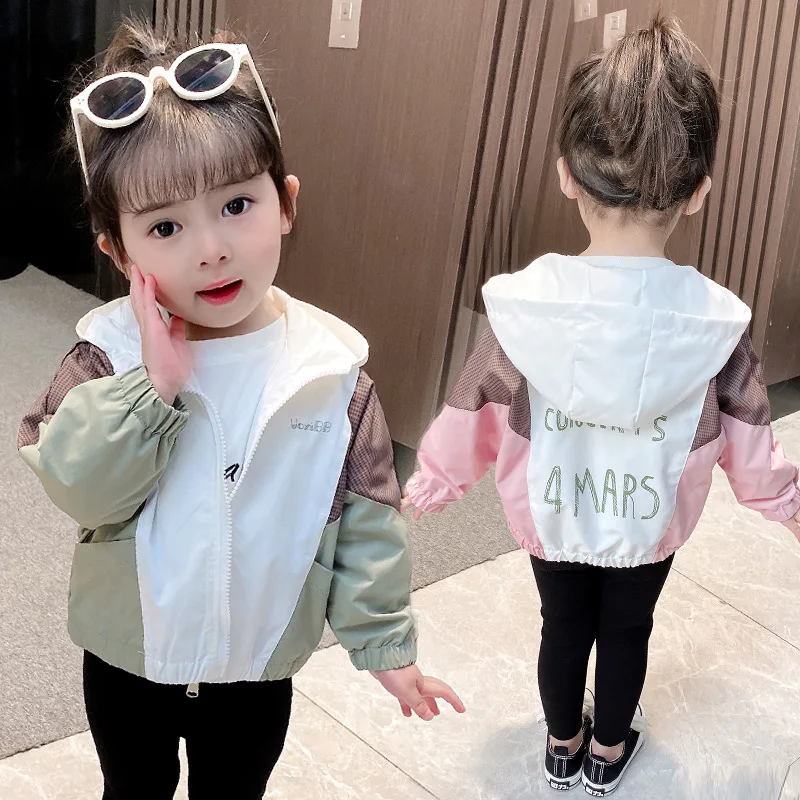 

Girls Baby's Kids Coat Jacket Outwear 2021 Charming Spring Autumn Overcoat Top Sport Zipper Princess Toddler Children's Clothing
