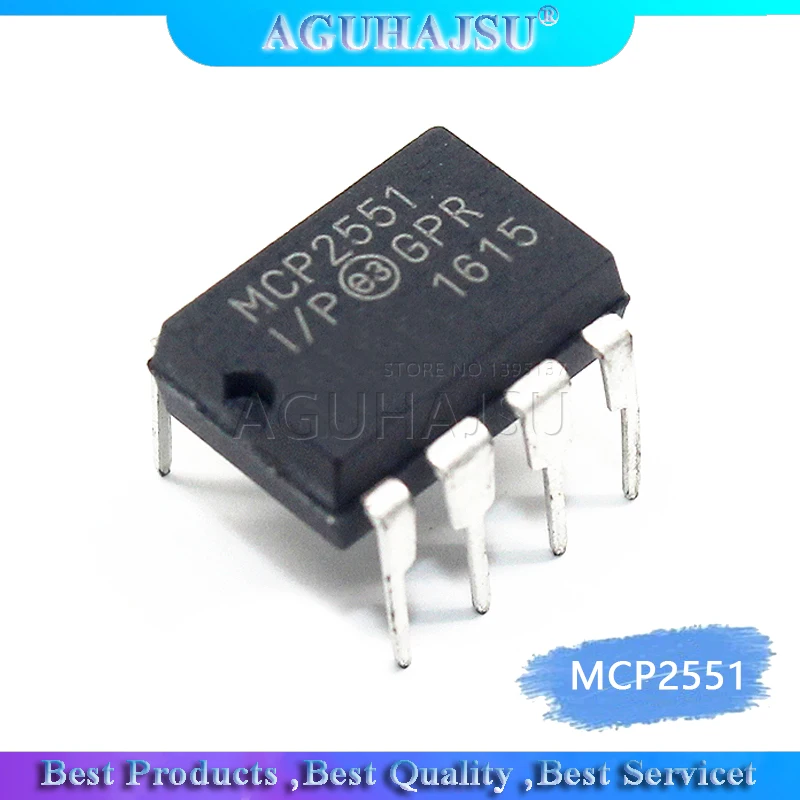 1 шт. MCP2551 I/P MCP2551molewei подключению CAN шины трансивер Встроенный микроконтроллер DIP