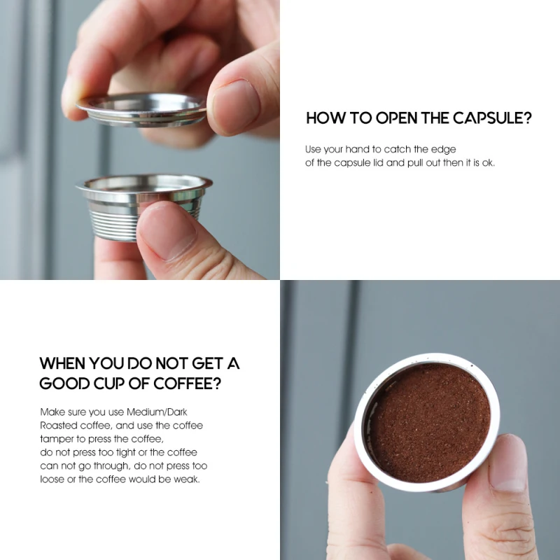 For ICafilas Refillable Stainless Steel Espresso Coffee Maker Capsule for Nespresso & LAVAZZA Machine Reusable Filter Pod | Дом и сад