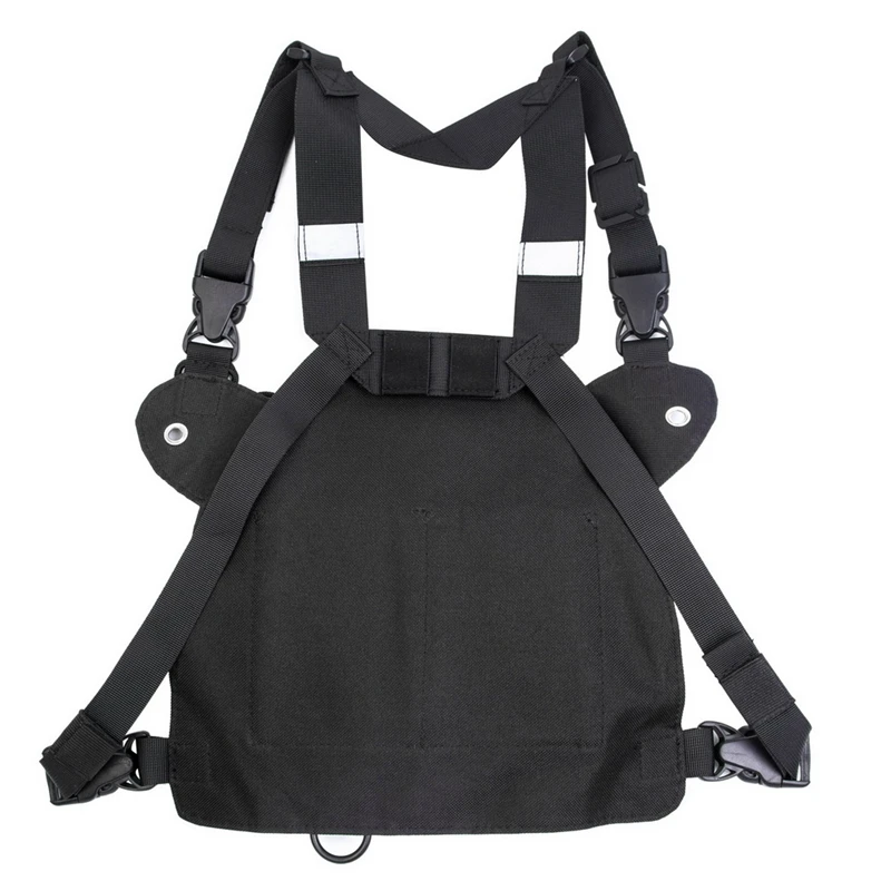 

YINITONE Walkie Talkie Vest Rig Chest Bag Cycling Sports Bag for Kenwood Motorola TYT Baofeng Walkie Talkie