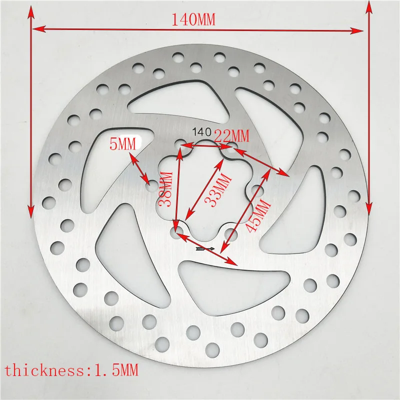 Electric scooter Mechanical Disc Brake Front &amp Rear Rotor 1 Pair right side universal for 8/10 inch electric | Автомобили и