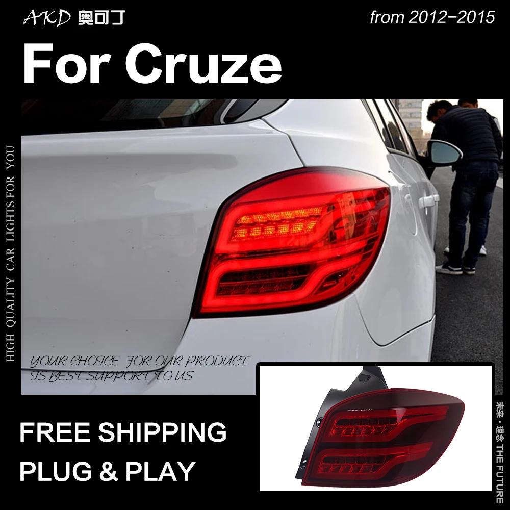 AKD автомобильный Стайлинг для Chevrolet Cruze светодиодный задний фонарь s 2012 2015 DRL