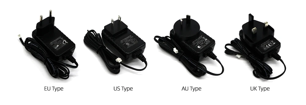 JeaTone DC 12V 1A домофон монитора адаптер питания 2 контактный разъем, Великобритания, США, ЕС, Австралия, систему P