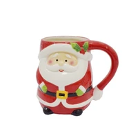 christmas hand painted husband cup export santa claus cute shengtao ceramic cup dolomite coffee office cup