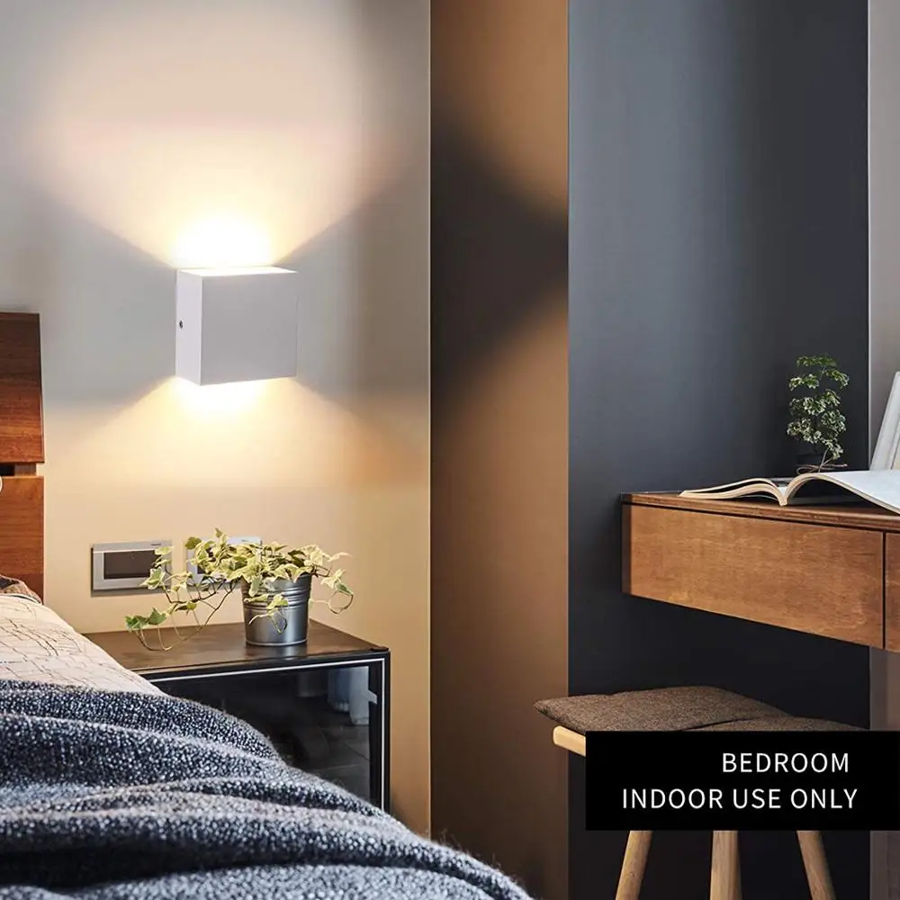 6W светодиодный настенный светильник алюминиевый вверх и вниз бра для гостиной