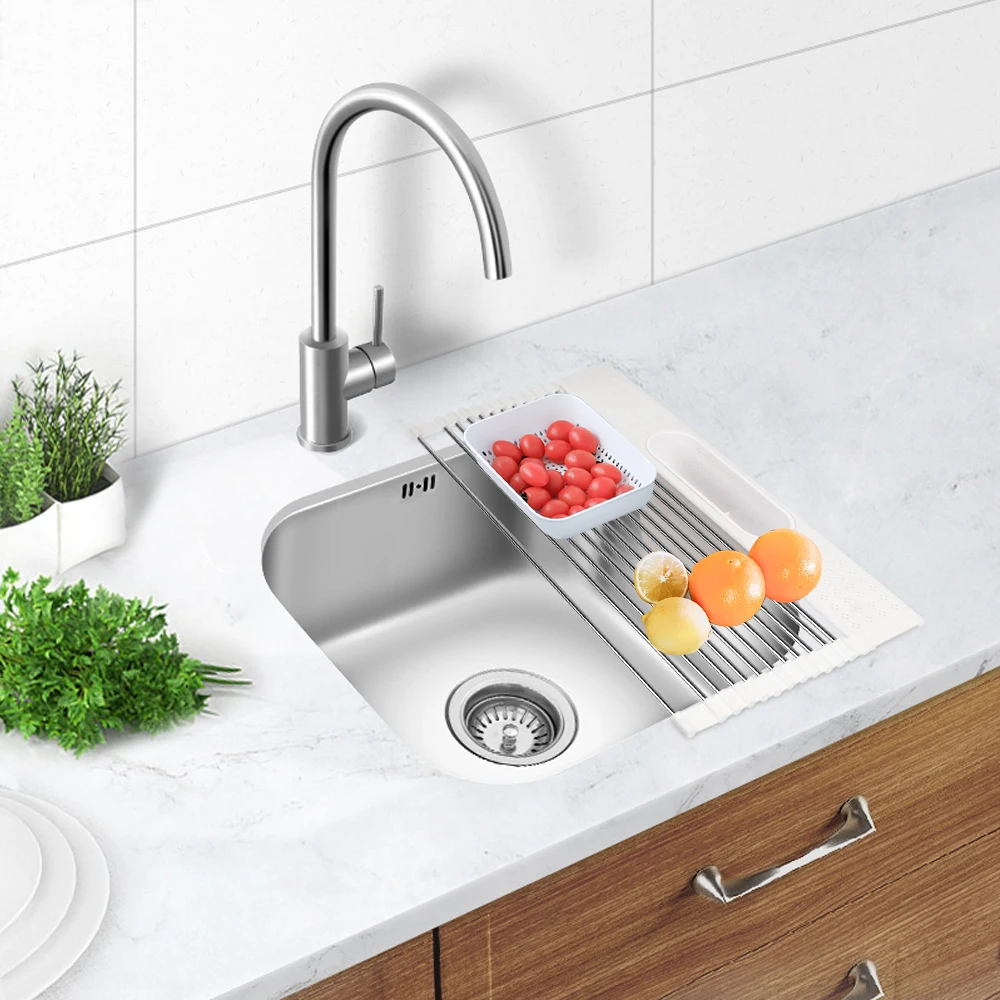 Подставка для сушки посуды Складная Многофункциональная сушилка раковины из