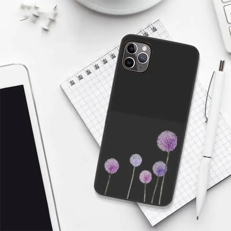 

Simple Lavender Purple Flowers Phone Case for iPhone 7 8 11 12 Pro X XS XR Samsung A S 6 7 9plus 10plus 21s 71