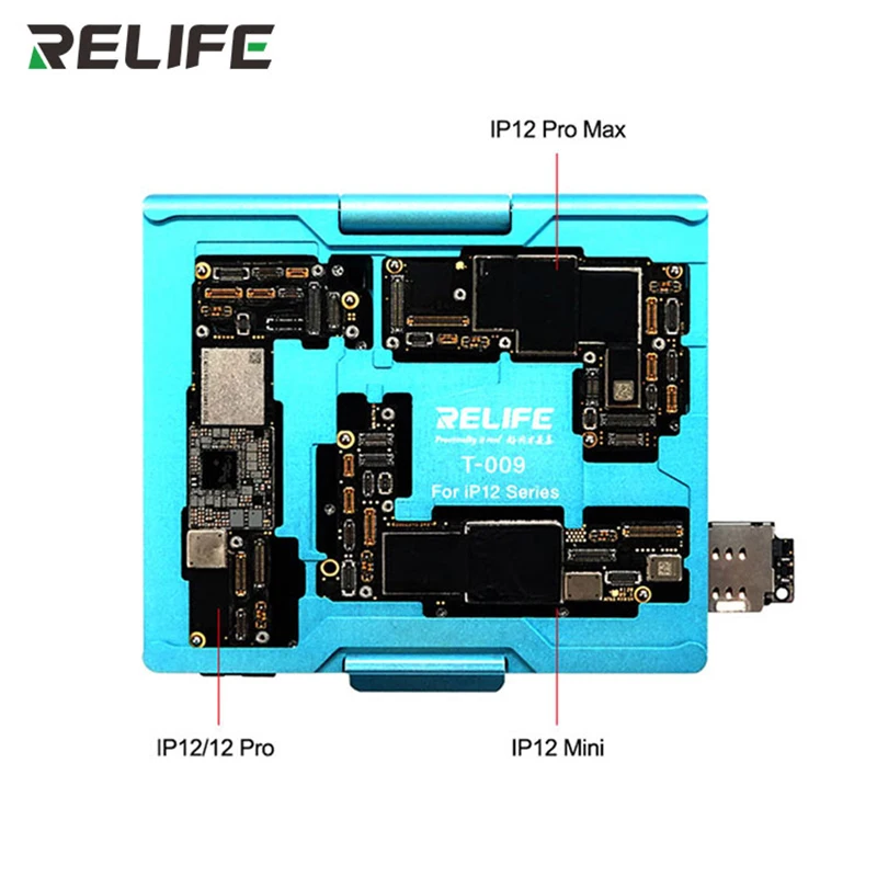 Motherboard Mid-level Tester RELIFE T-009 For IP12 Pro Max Mini 4-in-1 Double-Ended Spring Probe Non-Slip Test Fixture | Инструменты