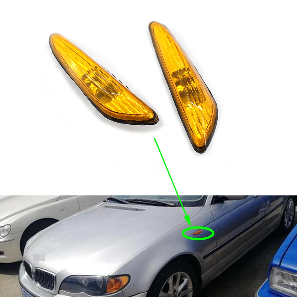 Автомобильные Боковые габаритные огни для BMW E46 2001 ~ 2005 указатели поворота набор