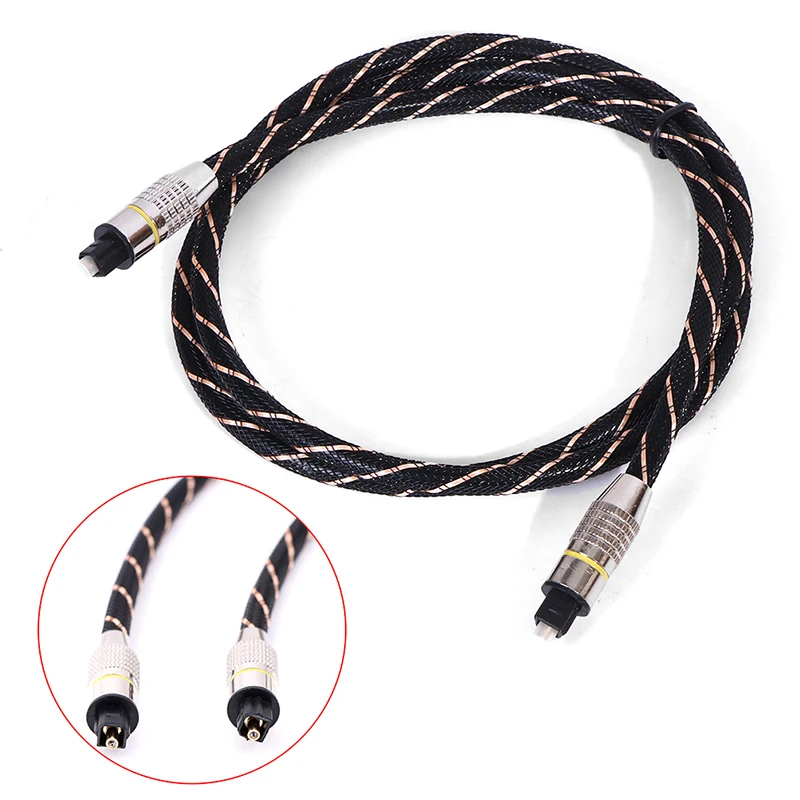 

Новинка 2021, 1 м, цифровой оптический аудиокабель, оптоволоконный кабель OD6.0, кабель Toslink для CD, DVD, оптический аудиокабель, адаптер