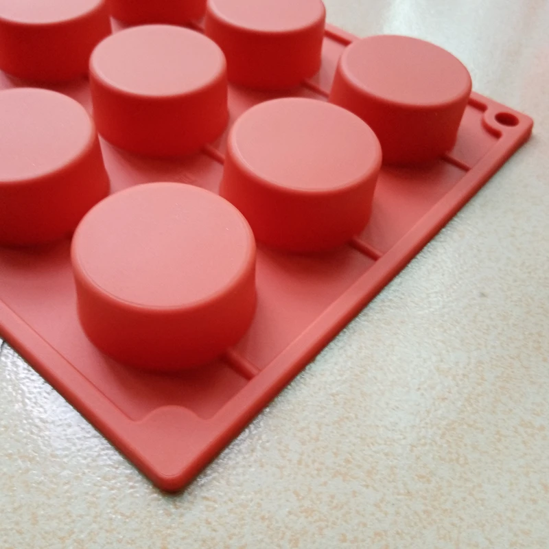 

Baking Tools 15-cavity Cylinder Shape Silicone Cake Mold 2cm Height For Chocolate Mousse Jelly Pudding Dessert Tools