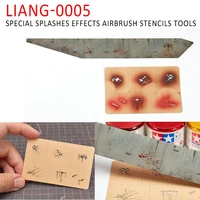 liang 0005 special splashes effects airbrush stencils tools for 135 148 model