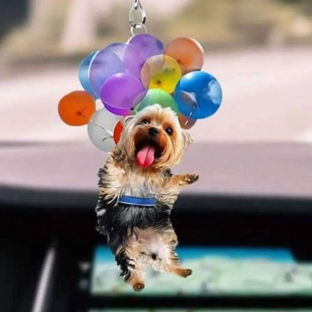 

Happy Puppy Pendant Car Backpack Ornaments Cute Car Hanging Ornament Keychain Interior Decor Home Room Decor Accessories