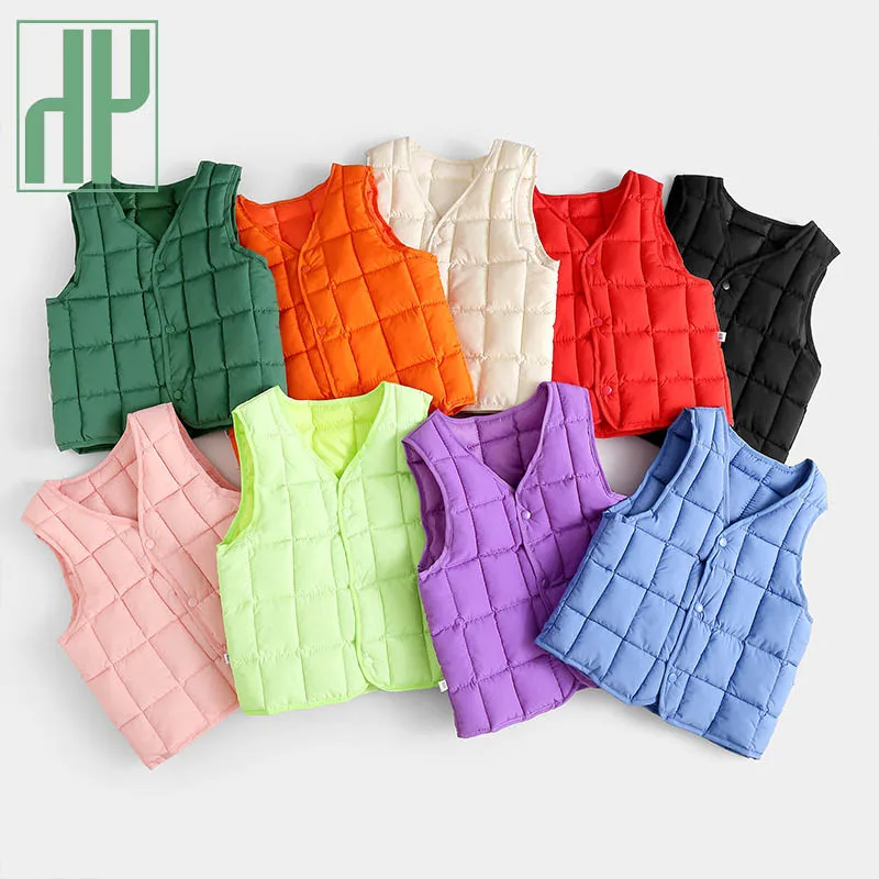 Новинка 2021 пуховое теплое базовое пальто HH без рукавов для мальчиков и девочек