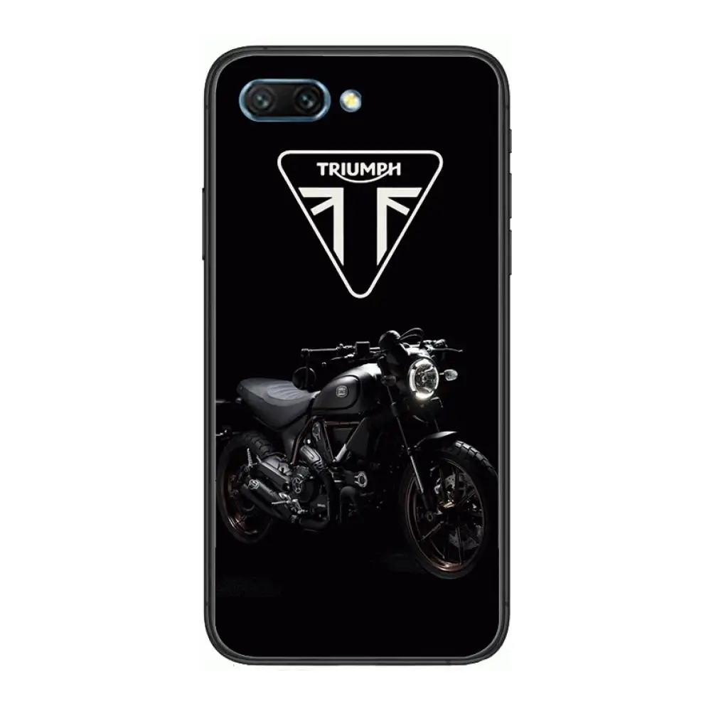 

Popular motorcycle T-TRIUMPH clear Phone Case For Huawei Honor 10 9 8 7 N Pro Lite A C RU Black Etui Coque Hoesjes comic fashi