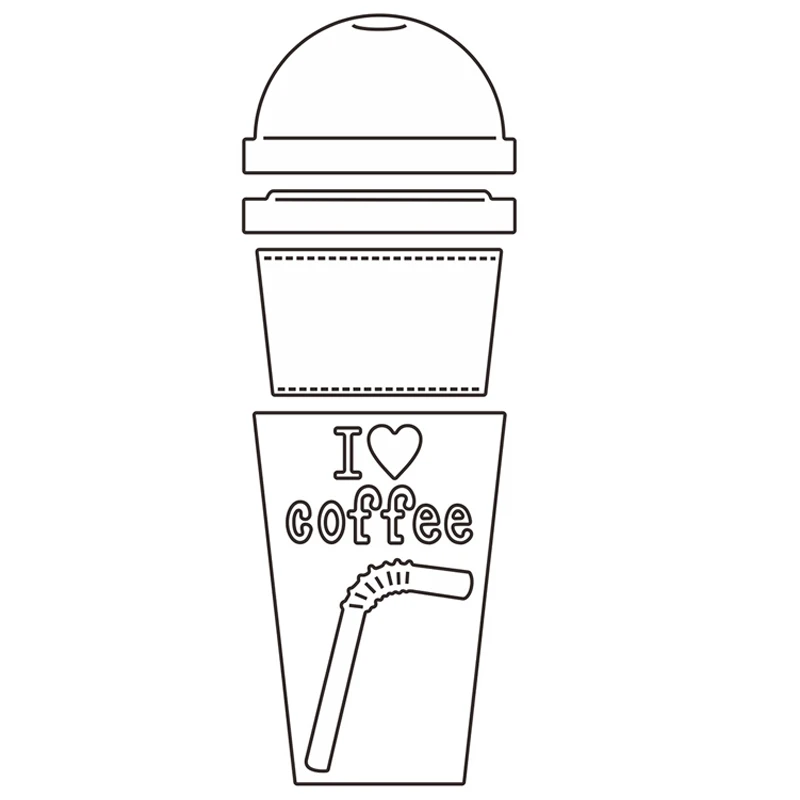 Новинка 2021 кофейная чашка соломенные металлические Вырубные штампы для