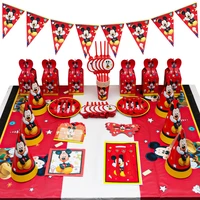 red mickey mouse style 141 113 106 83 81 80 40 pcs party decoration birthday supplies tableware sets for kids